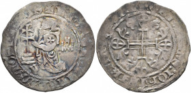 CRUSADERS. Knights of Rhodes (Knights Hospitallers). John-Ferdinand of Heredia, 1377-1396. Gigliato (Silver, 29 mm, 3.80 g, 5 h). Grand Master John-Fe...