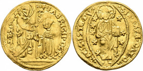 CRUSADERS. Knights of Rhodes (Knights Hospitallers). Fabrizio del Carretto, 1513-1521. Ducat (Gold, 22 mm, 3.47 g, 5 h). F•FABRICII•DCR - S•IOΛnIS MFX...