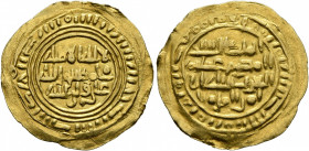 ISLAMIC, Arabia. Sulayhids. 'Arwa bint Ahmad, AH 484-532 / AD 1091-1137. 1/2 Dinar (Gold, 18 mm, 1.22 g, 2 h), Dhu Jibla, blundered date. Album 1078.1...