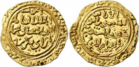 ISLAMIC, Ayyubids. Egypt. al-Kamil I Muhammad, AH 615-635 / AD 1218-1238. Dinar (Gold, 21 mm, 3.04 g, 5 h), Misr, date illegible. Balog, 383ff. Heavil...