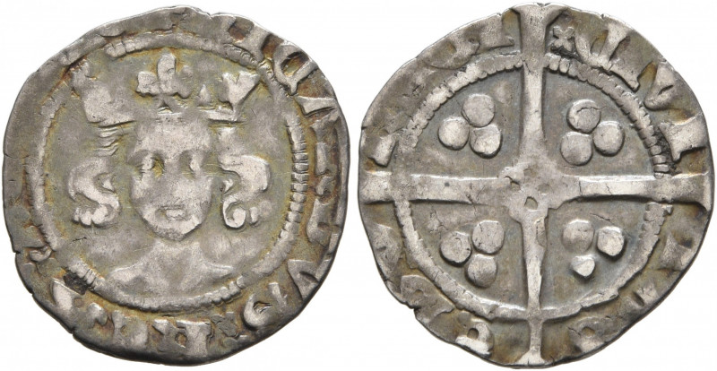 BRITISH, Plantagenet. Richard II, 1377-1399. Penny (Silver, 16 mm, 1.00 g), mint...