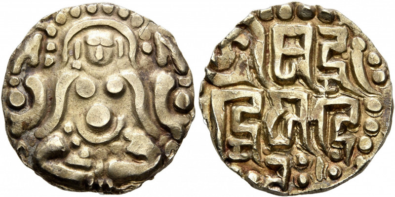 INDIA, Medieval. Kalachuris of Tripuri. Gangeya Deva, circa 1015-1041. Stater (E...