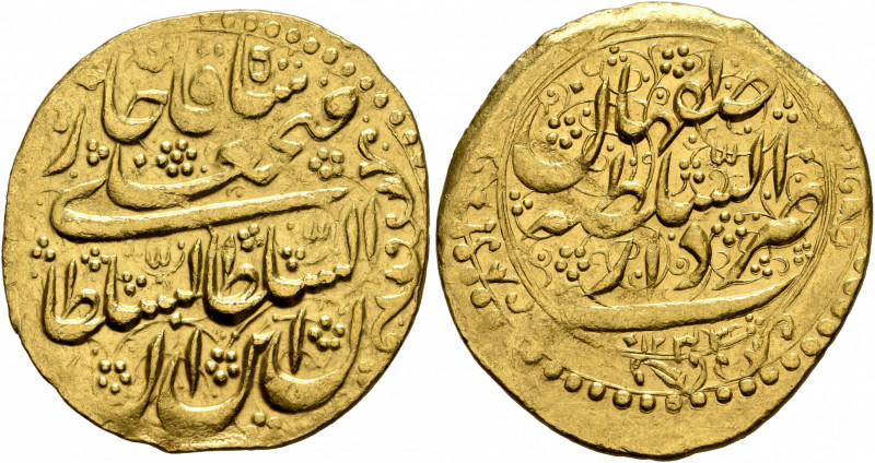 IRAN, Qajars. Fath 'Ali Shah, as Shah, AH 1212-1250 / AD 1797-1834. Toman (Gold,...