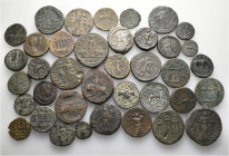 A lot containing 2 silver and 36 bronze coins. All: Roman Provincial. Fine to very fine. LOT SOLD AS IS, NO RETURNS. 38 coins in lot.
