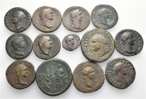 A lot containing 13 bronze coins. All: Roman Imperial. About fine to about very fine. Some harshly cleaned, smoothed and/or tooled. LOT SOLD AS IS, NO...