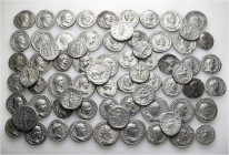 A lot containing 70 silver coins. All: Roman Imperial. Fine to very fine. LOT SOLD AS IS, NO RETURNS. 70 coins in lot.