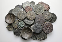 A lot containing 50 bronze coins. Includes: Byzantine, Crusaders and Islamic. Fine to very fine. LOT SOLD AS IS, NO RETURNS. 50 coins in lot.


Fro...