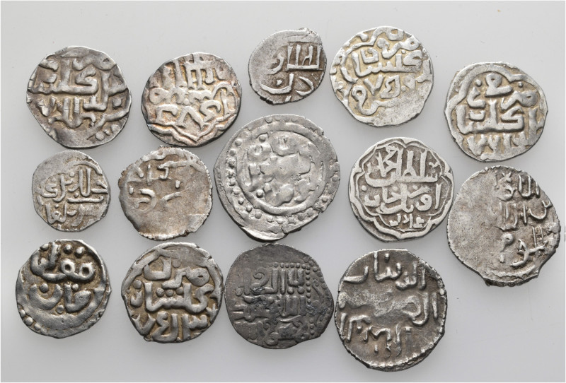 A lot containing 14 silver coins. All: Golden Horde. Fine to very fine. LOT SOLD...