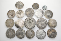 A lot containing 16 silver and 2 bronze coins. Includes: Greek, Byzantine and Islamic. Fine to very fine. LOT SOLD AS IS, NO RETURNS. 18 coins in lot.