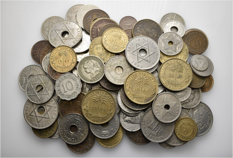 A lot containing 91 silver, bronze and copper-nickel coins. All: Africa. About v...