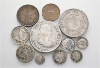 A lot containing 9 silver and 2 bronze coins. All: Chile. Fine to very fine. LOT SOLD AS IS, NO RETURNS. 11 coins in lot.


From the collection of ...