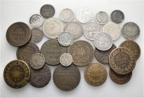A lot containing 28 silver and bronze coins. All: France. Fine to very fine. LOT SOLD AS IS, NO RETURNS. 28 coins in lot.


From the collection of ...