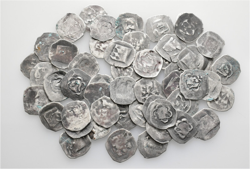 A lot containing 52 silver coins. All: Germany, Dukes of Bavaria. Late 14th to m...