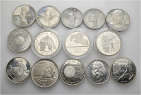 A lot containing 12 silver and 2 copper-nickel coins. All: Poland. About extremely fine to good extremely fine. LOT SOLD AS IS, NO RETURNS. 14 coins i...