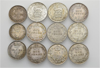 A lot containing 12 silver coins. All: United Kingdom. Good very fine to good extremely fine. LOT SOLD AS IS, NO RETURNS. 12 coins in lot.


From t...