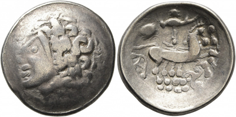 CENTRAL EUROPE. Helvetii. Late 2nd to early first century BC. Scyphate Stater (E...