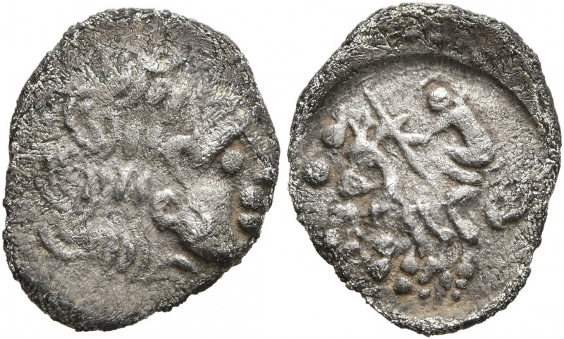 CENTRAL EUROPE. Helvetii. Late 2nd to early first century BC. Quinarius (Silver,...