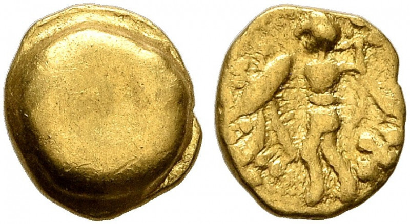 CENTRAL EUROPE. Boii. Late 2nd-early 1st century BC. 1/24 Stater (Gold, 5 mm, 0....