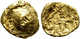 CENTRAL EUROPE. Boii. 1st century BC. 1/8 Stater (Gold, 9 mm, 0.82 g). Bulge. Rev. Irregular design. Cf. Dembski 503-505. Numerous small scuffs, other...