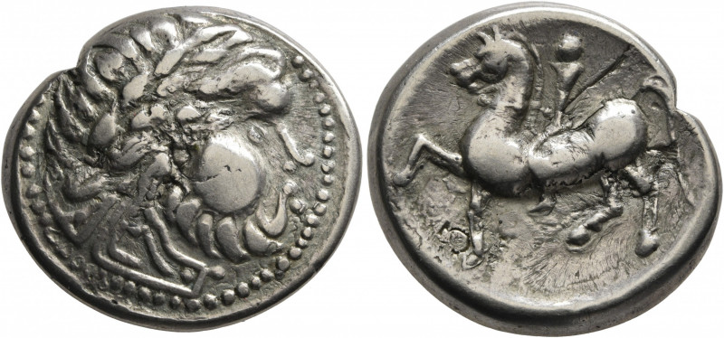 CARPATHIAN REGION. Uncertain tribe. Circa 3rd century BC. Tetradrachm (Silver, 2...