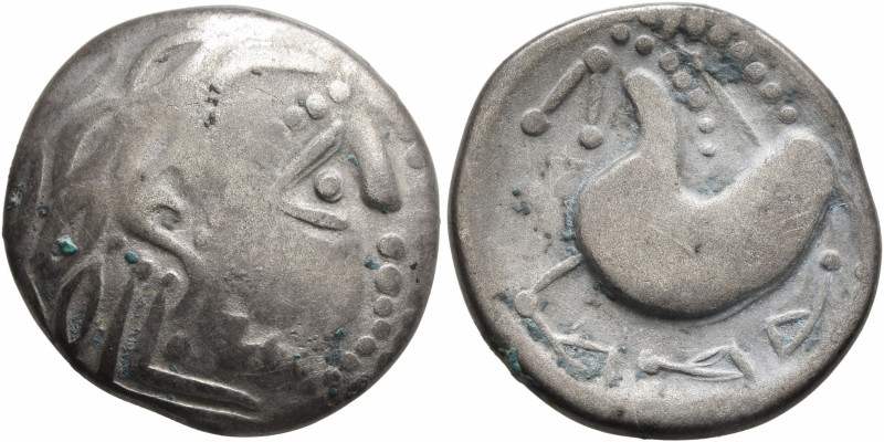 CARPATHIAN REGION. Uncertain tribe. Circa 2nd century BC. 'Tetradrachm' (Silver,...