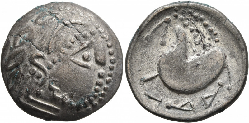 CARPATHIAN REGION. Uncertain tribe. Circa 2nd century BC. 'Tetradrachm' (Silver,...