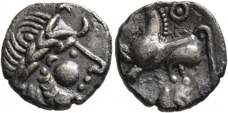 MIDDLE DANUBE. Uncertain tribe. 2nd-1st centuries BC. Drachm (Silver, 15 mm, 1.8...