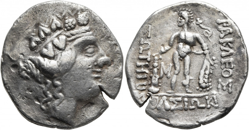 LOWER DANUBE. Imitations of Thasos. Late 2nd-1st century BC. Tetradrachm (Silver...