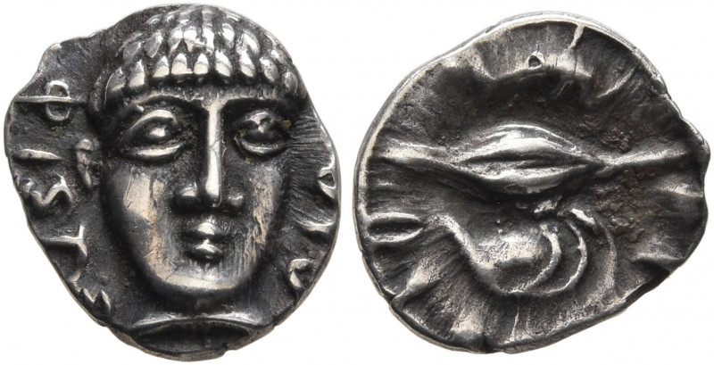 CAMPANIA. Phistelia. Circa 325-275 BC. Obol (Silver, 11 mm, 0.71 g). ΦΙΣΤE-ΛIA Y...