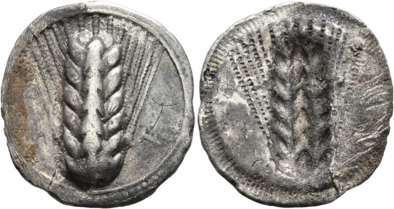 LUCANIA. Metapontion. Circa 470-440 BC. Stater (Silver, 30 mm, 6.70 g, 12 h). [M...