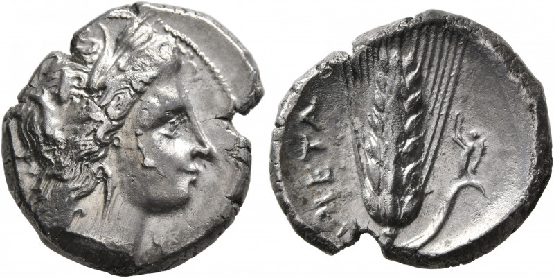 LUCANIA. Metapontion. Circa 330-290 BC. Didrachm or Nomos (Silver, 21 mm, 7.67 g...