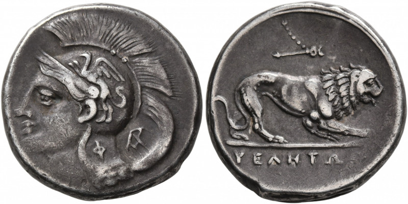 LUCANIA. Velia. Circa 280 BC. Didrachm or Nomos (Silver, 21 mm, 7.51 g, 1 h). He...
