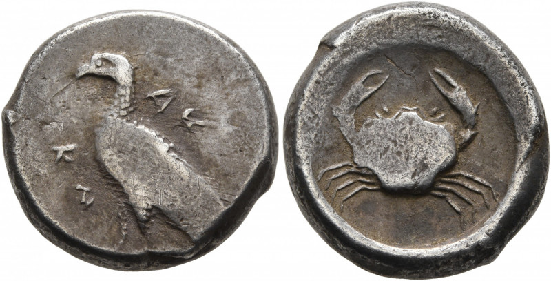 SICILY. Akragas. Circa 480/478-470 BC. Didrachm (Silver, 20 mm, 8.76 g, 10 h). A...