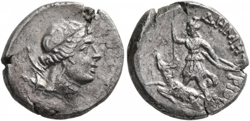 TAURIC CHERSONESOS. Chersonesos. Circa 90-80 BC. Drachm (Silver, 16 mm, 3.37 g, ...
