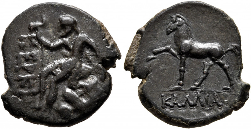 TAURIC CHERSONESOS. Karkinitis. Circa 300-250 BC. AE (Bronze, 21 mm, 3.78 g, 12 ...