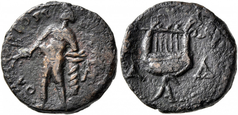 SKYTHIA. Olbia. Assarion (Bronze, 17 mm, 4.26 g, 6 h), time of Commodus, circa 1...