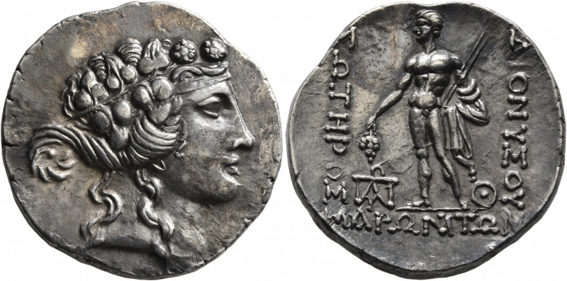 THRACE. Maroneia. Circa 189/8-49/5 BC. Tetradrachm (Silver, 30 mm, 15.88 g, 1 h)...
