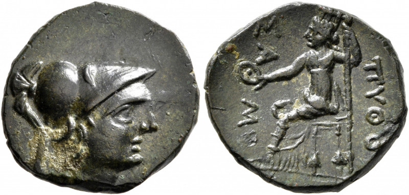 ISLANDS OFF THRACE, Samothrace. 3rd-2nd centuries BC. AE (Bronze, 18 mm, 4.15 g,...