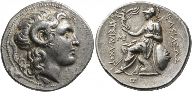 KINGS OF THRACE. Lysimachos, 305-281 BC. Tetradrachm (Silver, 29 mm, 17.00 g, 7 ...