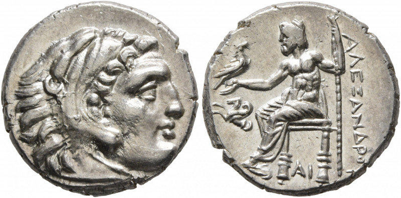 KINGS OF MACEDON. Alexander III ‘the Great’, 336-323 BC. Drachm (Silver, 17 mm, ...