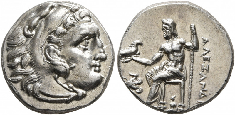 KINGS OF MACEDON. Alexander III ‘the Great’, 336-323 BC. Drachm (Silver, 16.5 mm...