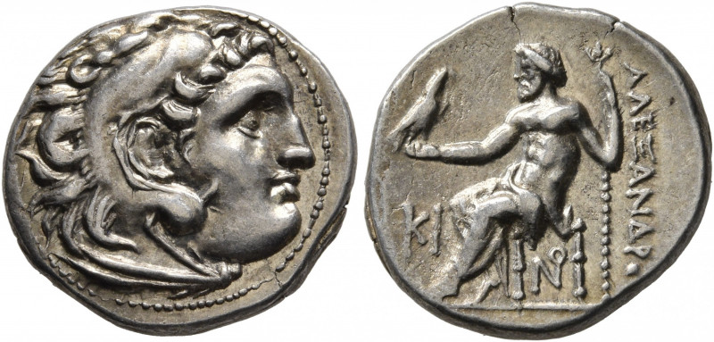 KINGS OF MACEDON. Alexander III ‘the Great’, 336-323 BC. Drachm (Silver, 18 mm, ...