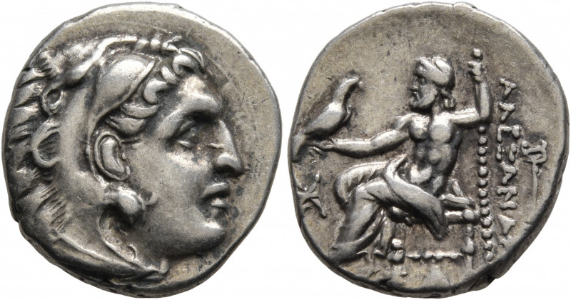 KINGS OF MACEDON. Alexander III ‘the Great’, 336-323 BC. Drachm (Silver, 18 mm, ...