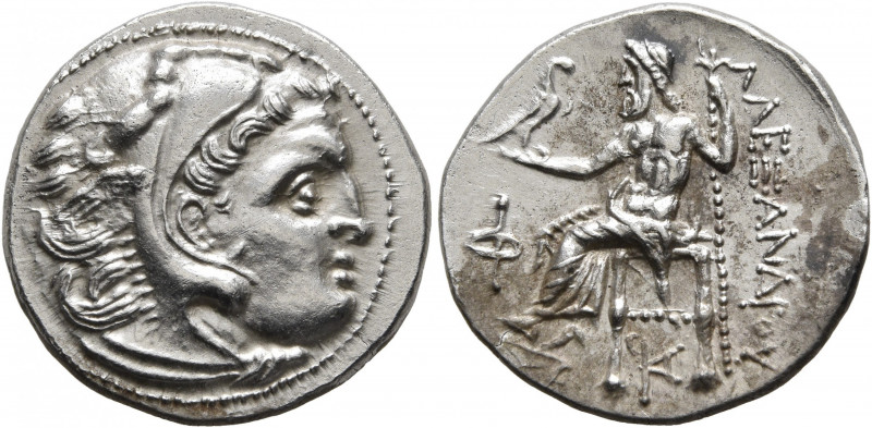 KINGS OF MACEDON. Alexander III ‘the Great’, 336-323 BC. Drachm (Silver, 19 mm, ...