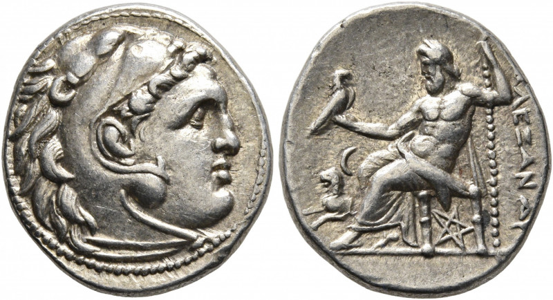 KINGS OF MACEDON. Alexander III ‘the Great’, 336-323 BC. Drachm (Silver, 18 mm, ...