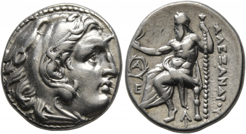 KINGS OF MACEDON. Alexander III ‘the Great’, 336-323 BC. Drachm (Silver, 17.5 mm...