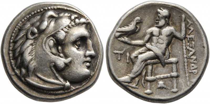 KINGS OF MACEDON. Alexander III ‘the Great’, 336-323 BC. Drachm (Silver, 17 mm, ...