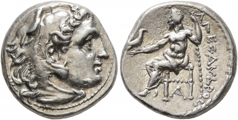 KINGS OF MACEDON. Alexander III ‘the Great’, 336-323 BC. Drachm (Silver, 16 mm, ...