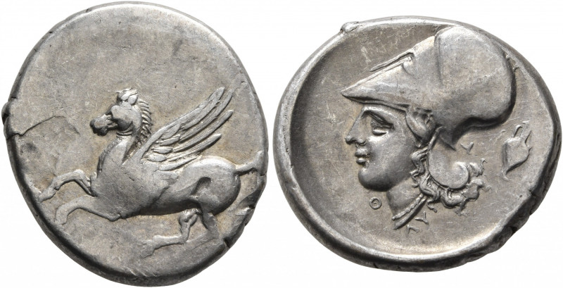 AKARNANIA. Thyrrheion. Circa 320-280 BC. Stater (Silver, 23 mm, 8.43 g, 3 h). Pe...