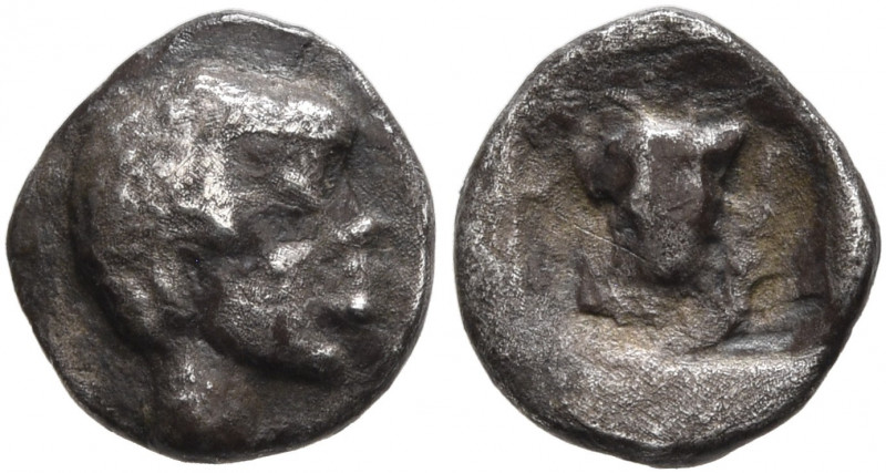 PHOKIS, Federal Coinage. Early 5th century BC. Hemiobol (Silver, 8 mm, 0.48 g, 1...